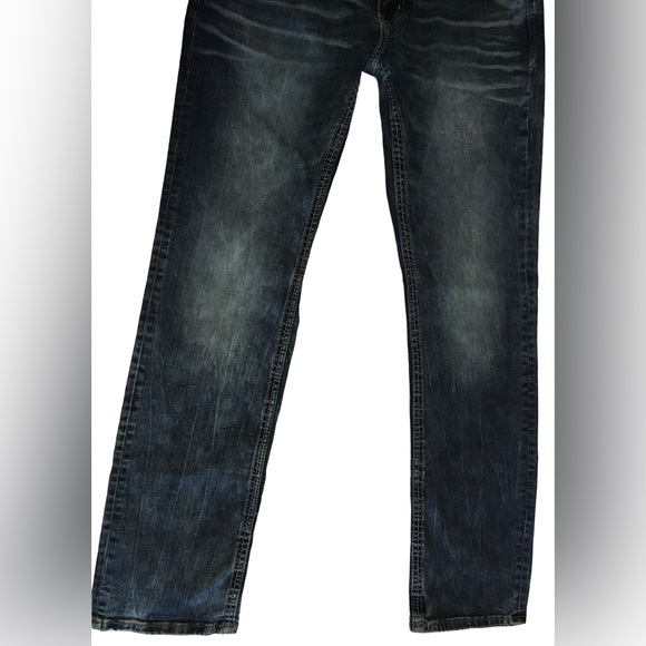 BKE Jeans 34L triple stitch factory fade/distressed jeans - Picture 8 of 8